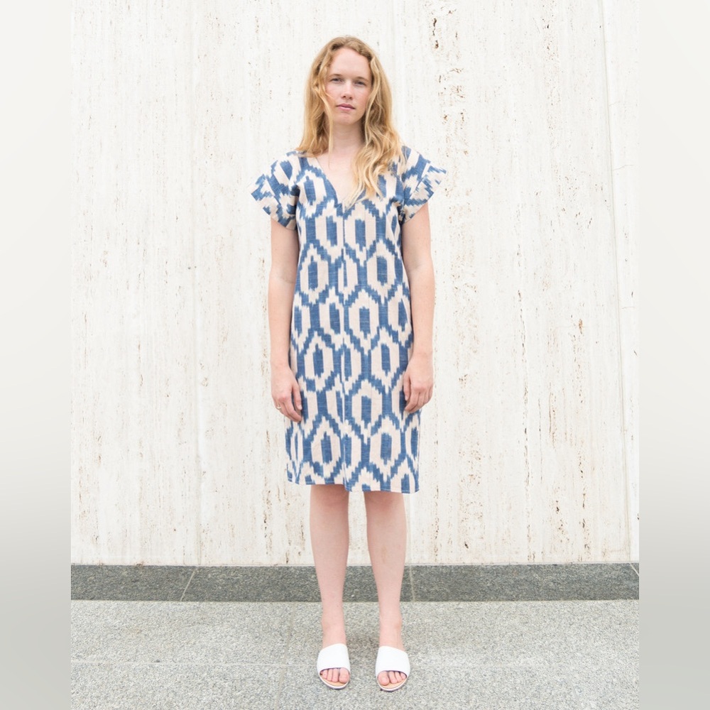 esby Ikat Caftan-Style Annie Dress